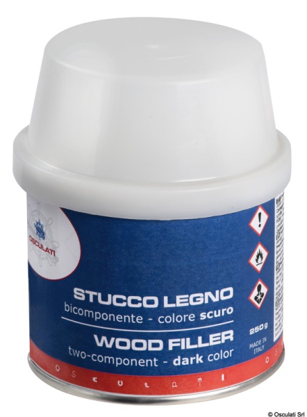 Stucco legno bicomponente scuro 150 ml - 65.520.14