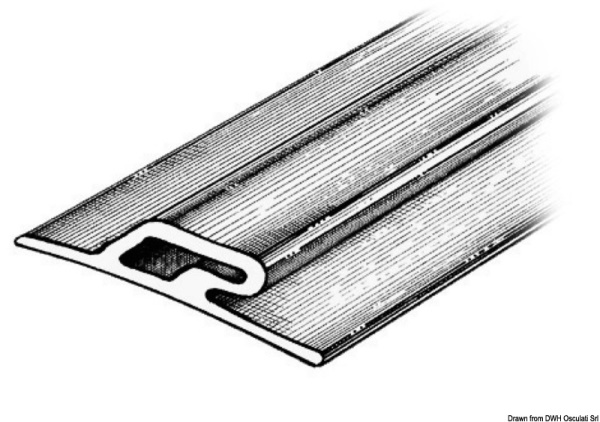 Profilo paracolpi 3,5x60x16 mm grigio RAL 7012 - 66.021.03