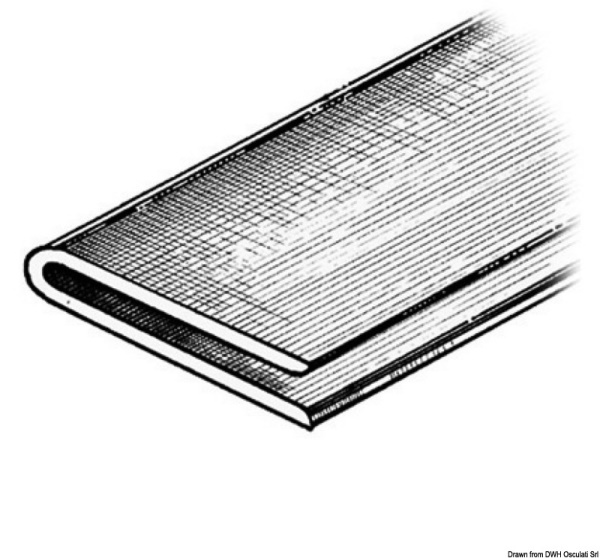 Profilo grigio chiaro RAL 7035 2x2x40 mm - 66.026.02