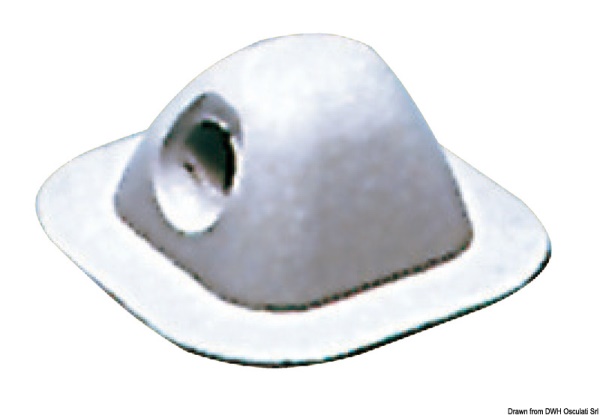 Passacima grigio chiaro RAL 7035 96x96 mm - 66.070.44