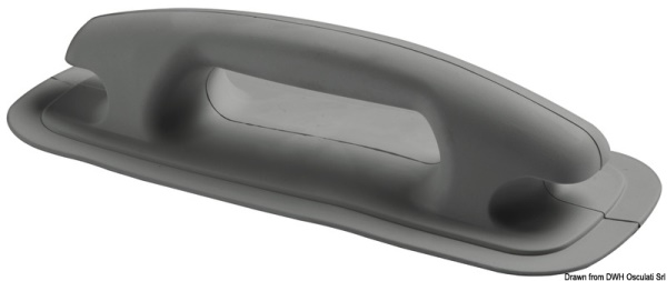 Maniglia/bitta 284x116 mm grigio scuro RAL 7012 - 66.070.58