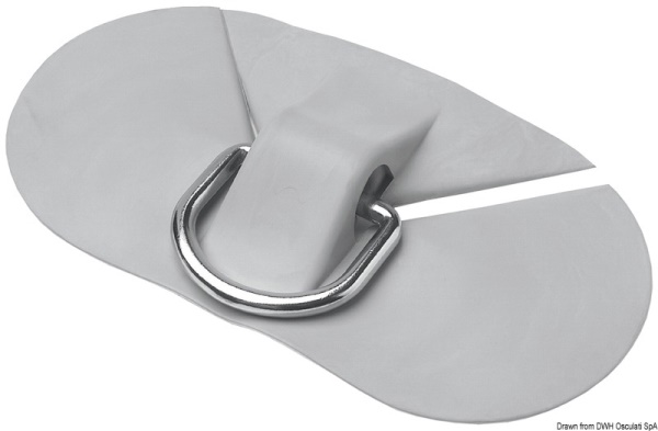 Anello prua grigio 95x175x22 mm - 66.080.25