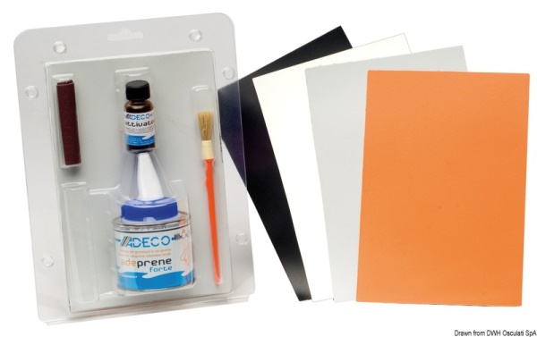 Kit ripara gommoni neoprene Neptune grey RAL 7046 - 66.235.04