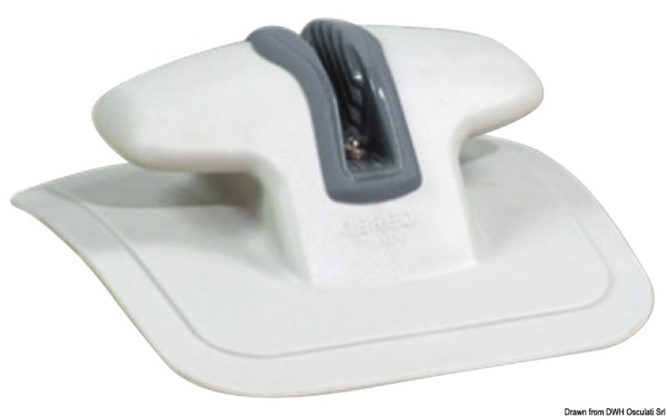 Bitta prua Fast Rubber con strozzascotte RAL 7035 - 66.320.01
