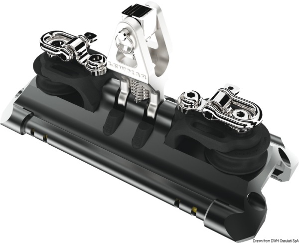 Carrello randa 1 supporto verticale pulegge doppie con arricavo - 68.724.01