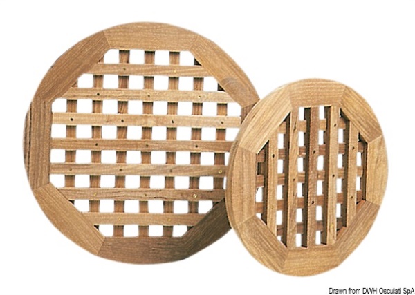 Grigliato circolare teak 400 mm - 71.118.04