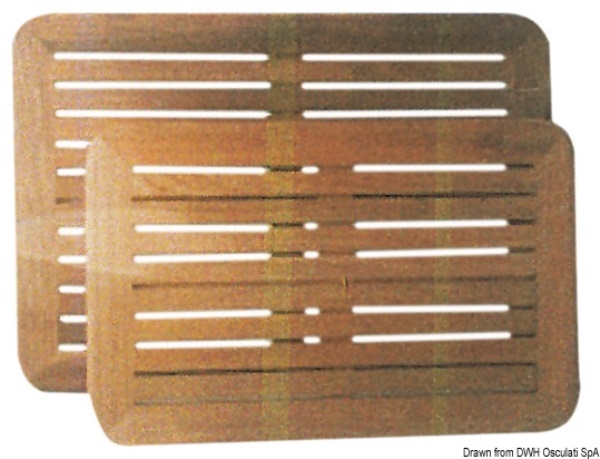 Piani tavolo in teak 45x70 cm - 71.307.28