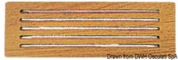 Frontalino protezione teak 300x100 mm - 71.396.31