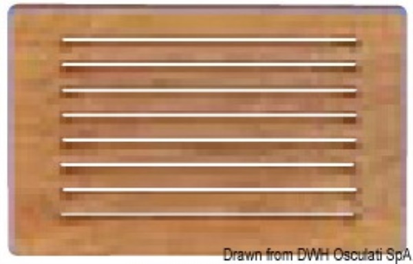 Frontalino protezione teak 200x150 mm - 71.396.33