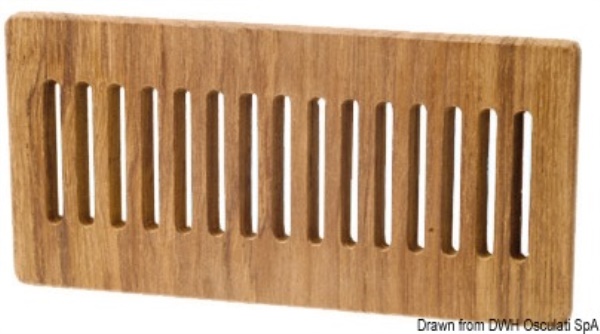 Frontalino protezione teak 125x250 mm - 71.396.71