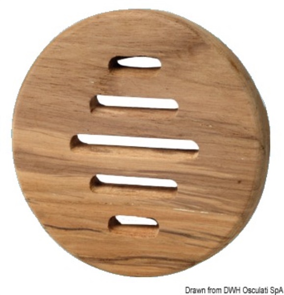 Frontalino protezione teak Ø 100 mm - 71.397.00