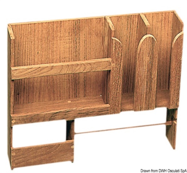 Porta piatti teak 490x106x425 mm - 71.602.01