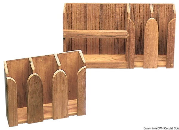 Porta piatti teak 490x106x228 mm - 71.602.03