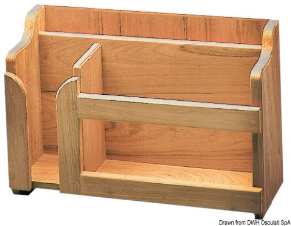 Porta piatti teak 395x152x282 mm - 71.602.05