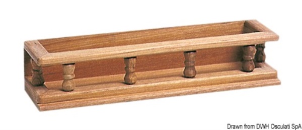Porta vasetti teak 350x65x90 mm - 71.602.07