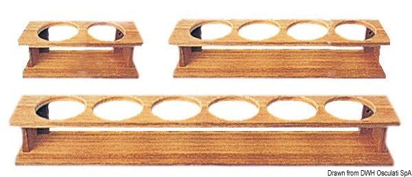 Porta bicchieri teak 275x87x90 mm - 71.602.10