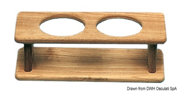 Porta 2 bottiglie teak - 71.602.20