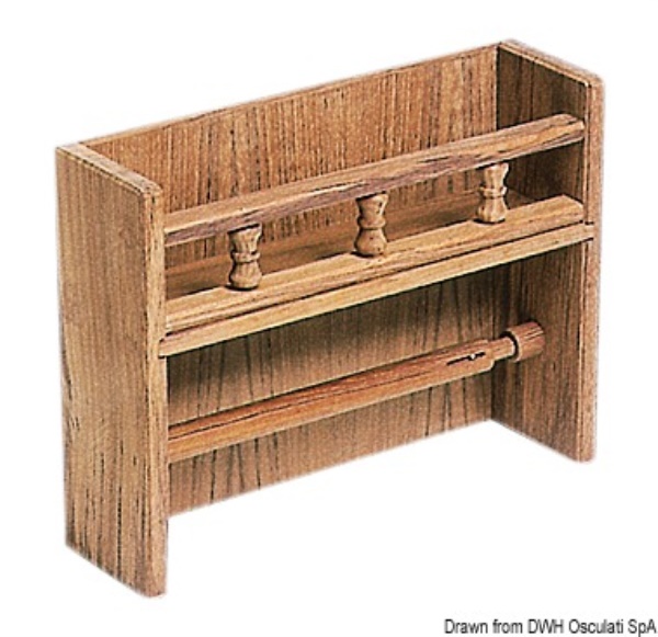 Porta scottex teak 327x90x250 mm - 71.602.66