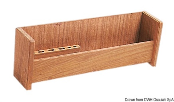 Porta strumenti teak 435x100x150 mm - 71.605.50