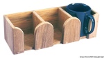Osculati - Porta tazze 3 posti teak