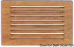 Osculati - Frontalino protezione teak 200x150 mm