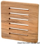 Osculati - Frontalino protezione teak 125x125 mm