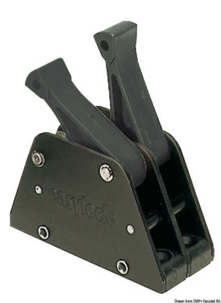 Easylock anodizzato nero doppio - 72.078.20