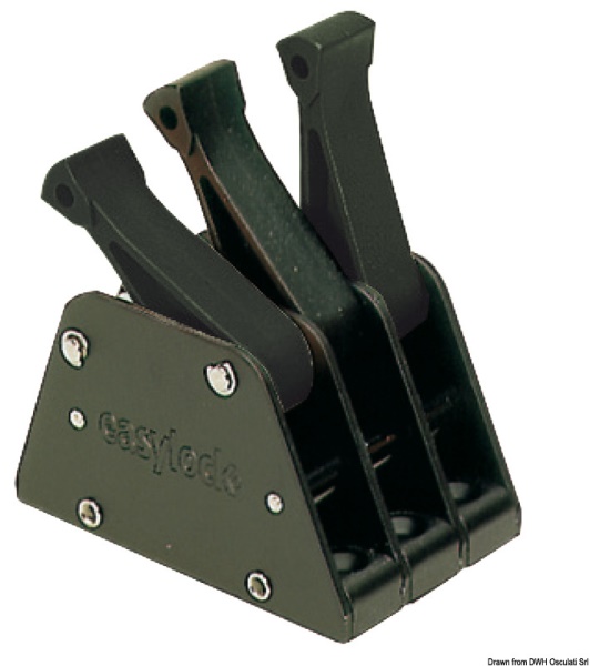 Easylock anodizzato nero triplo - 72.078.30