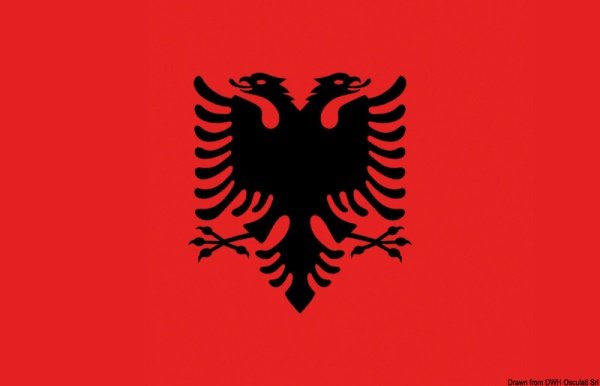 Bandiera Albania 20 x 30 cm - 35.474.01