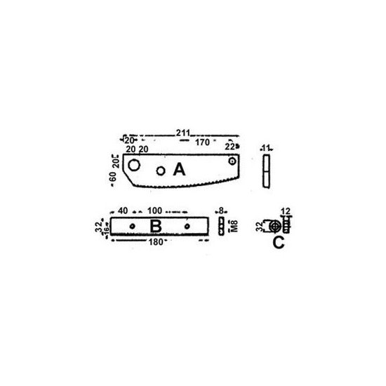 Sicutool - COLTELLI INF. 1BR/6 711G 6B