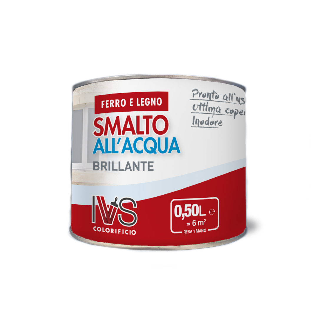 ivs SMALTO ALL'ACQUA BRILLANTE  0,5 LT VERDE - 6005