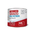 ivs - SMALTO ALL'ACQUA SATINATO 0,5 LT NERO - 0802