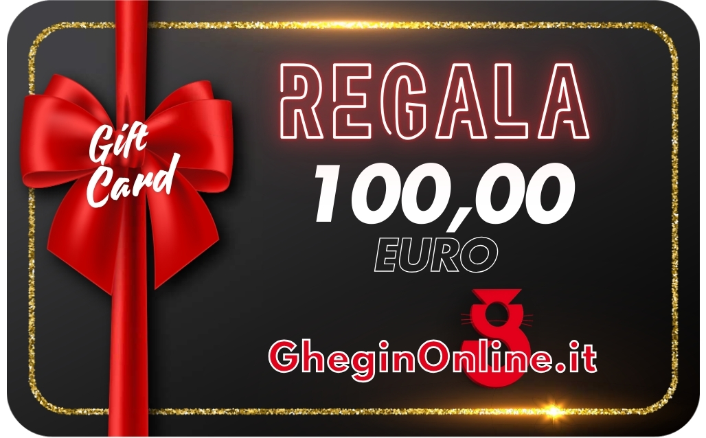 GHEGINONLINE GIFT CARD DA 100,00 EURO Fai un regalo diverso !