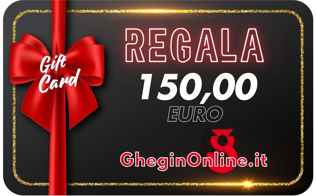 GHEGINONLINE GIFT CARD DA 150,00 EURO Fai un regalo diverso!